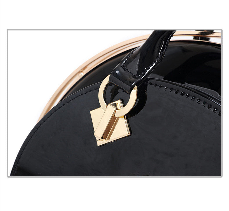 Ladies' New Shiny Leather High-end Handbag