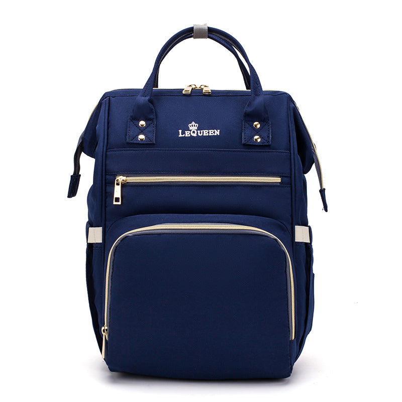 Mammy Bag Oxford Fabric Backpack, Portable Holding Bag, Multi-Function, Large-Capacity Waterproof Mother And Baby Bag