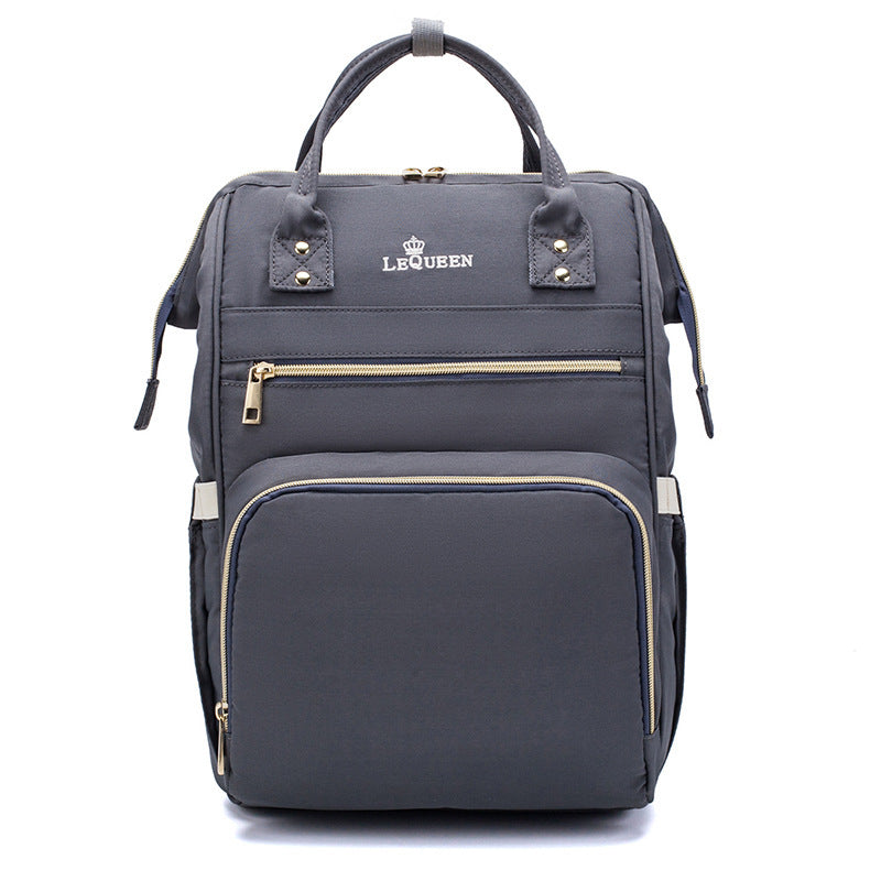 Mammy Bag Oxford Fabric Backpack, Portable Holding Bag, Multi-Function, Large-Capacity Waterproof Mother And Baby Bag