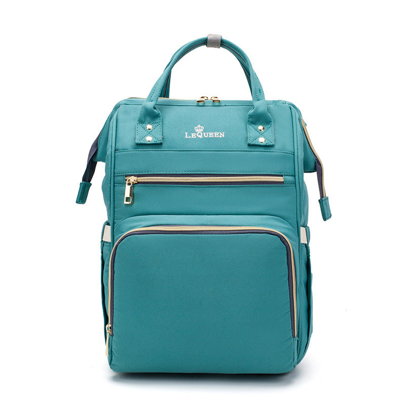 Mammy Bag Oxford Fabric Backpack, Portable Holding Bag, Multi-Function, Large-Capacity Waterproof Mother And Baby Bag