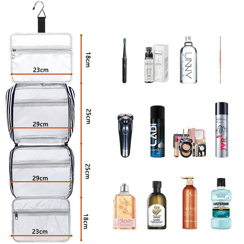 Ladies New Striped Wash Handbag