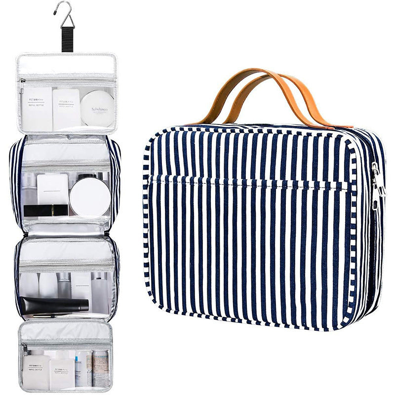 Ladies New Striped Wash Handbag