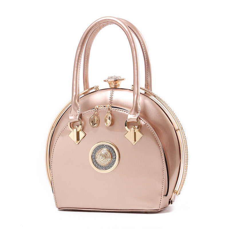 Ladies' New Shiny Leather High-end Handbag