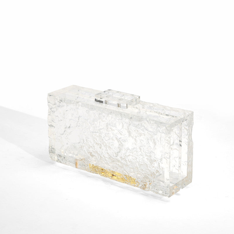 Acrylic transparent clutch
