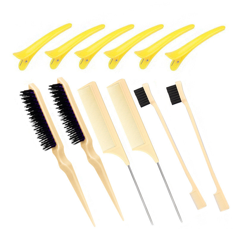 Dyeing Comb Multi-Effect Edge Control Eyebrow Brush Hair Fixing Mouse Tail Clamp