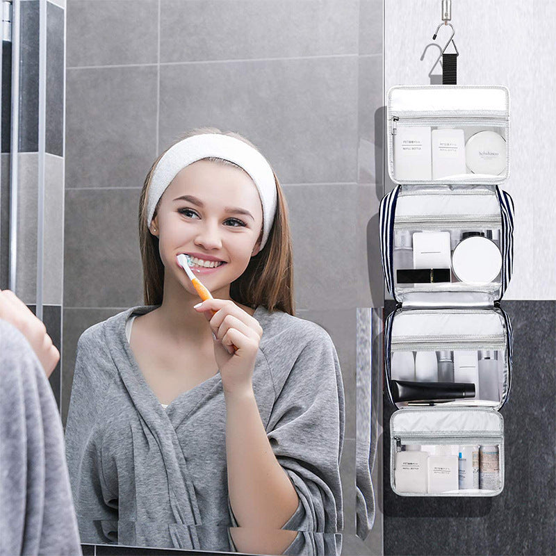 Ladies New Striped Wash Handbag