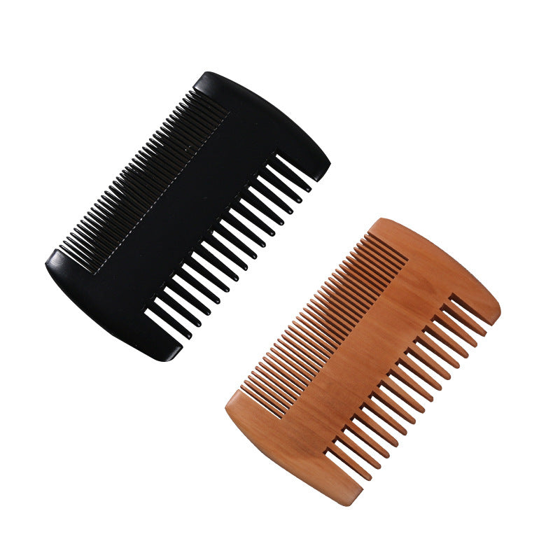 Double-sided Mahogany Comb-foot Grate Comb Beard Beard Comb Small Size Styling Comb