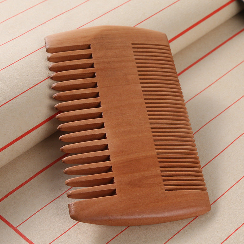 Double-sided Mahogany Comb-foot Grate Comb Beard Beard Comb Small Size Styling Comb