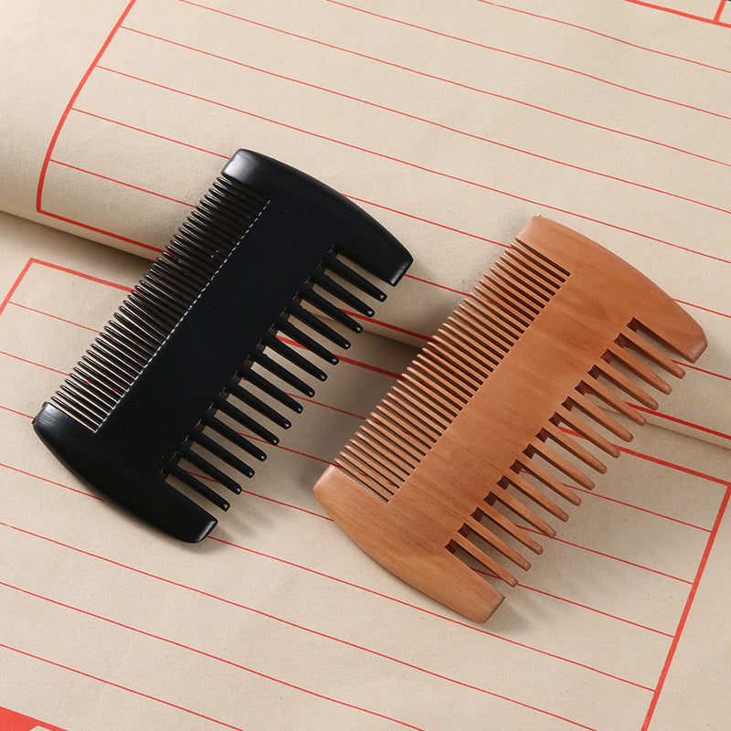 Double-sided Mahogany Comb-foot Grate Comb Beard Beard Comb Small Size Styling Comb