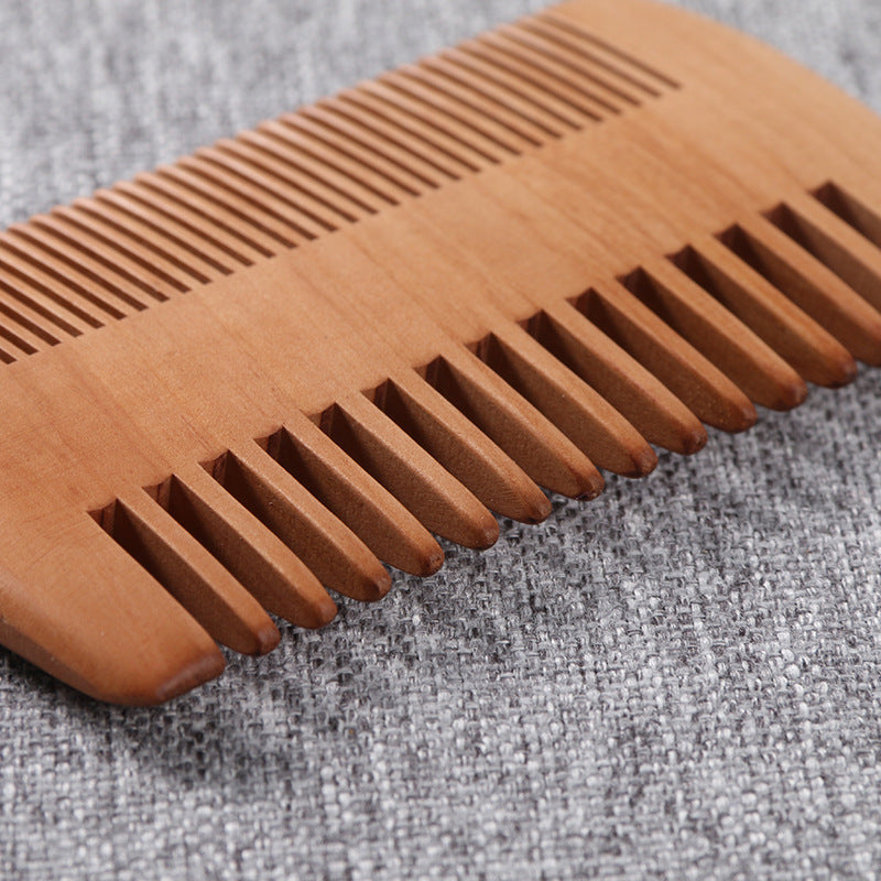 Double-sided Mahogany Comb-foot Grate Comb Beard Beard Comb Small Size Styling Comb