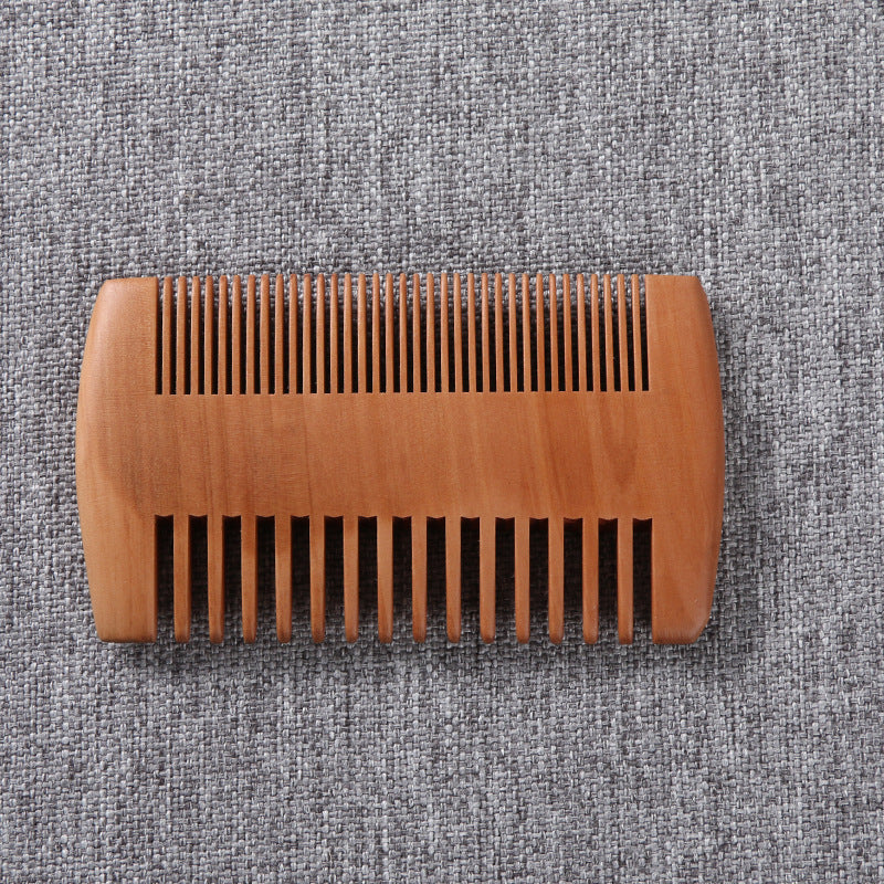 Double-sided Mahogany Comb-foot Grate Comb Beard Beard Comb Small Size Styling Comb
