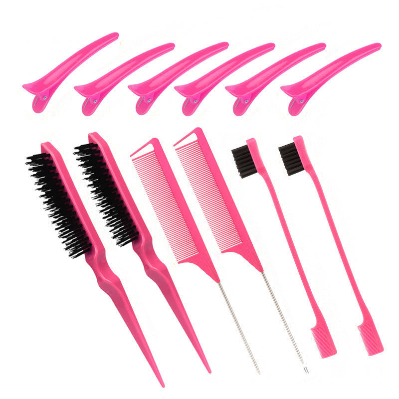 Dyeing Comb Multi-Effect Edge Control Eyebrow Brush Hair Fixing Mouse Tail Clamp